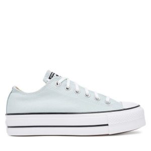 Trampki Converse. Niebieskie trampki Converse, bez wzorów, bez zapięcia. Za 259,99 zł.