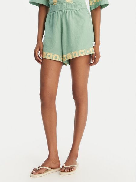 Quiksilver Szorty materiałowe Bahamas EQWNS03090 Zielony Regular Fit. Zielone szorty Quiksilver, bez wzorów, z bawełny. Za 249,99 zł.