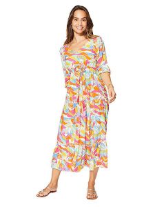 Ipanima Sukienka ze wzorem rozmiar: 38/40. Sukienki Ipanima, bez wzorów, z wiskozy, bez kołnierzyka, bez ramiączek, maxi. Za 108,99 zł.