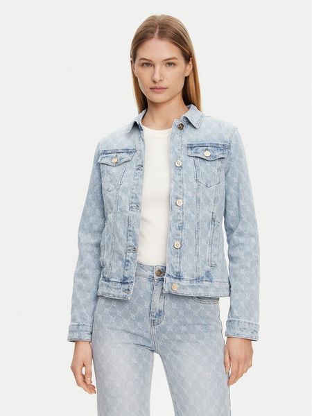 Gaudi Kurtka jeansowa 511BD36002 Niebieski Regular Fit. Niebieskie kurtki Gaudi, m, bez wzorów, z bawełny, bez kaptura. Za 379,99 zł.