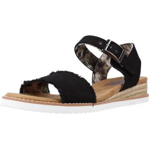 Sandały Skechers Model Desert Kiss Adobe Princess Kolor Czarny. Czarne sandały Skechers, bez wzorów, z gumy, bez obcasa, bez zapięcia. Za 296,00 zł.