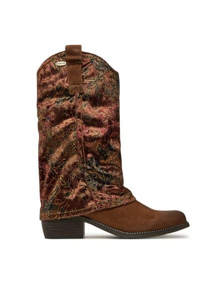 Laura Vita Kowbojki Ercwinao 22 Brązowy. Brązowe buty zimowe LAURA VITA, bez wzorów, ze skóry, bez obcasa, na płaskiej podeszwie, bez zapięcia. Za 399,99 zł.