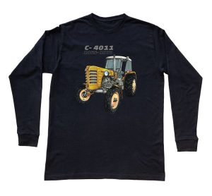 Ursus C-4011 — bluzka z długim rękawem (Rozmiar: XXL (dorosła); Kolor koszulki: czarny; Rodzaj nadruku: Ursus C-4011). Czarne bluzki nikiniki, s, bez wzorów, z bawełny, bez kołnierzyka, bez ramiączek. Za 99,00 zł.