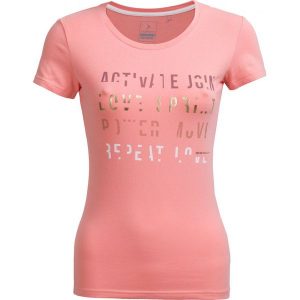 T-shirt damski TSD602 - pudrowy koral - Outhorn. T-shirty marki Outhorn. W wyprzedaży za 24,99 zł.