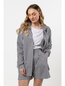 Awama Koszula w kolorze czarno-białym rozmiar: S/M. Białe koszule Awama, m, bez wzorów, bez kołnierzyka, bez ramiączek. Za 184,99 zł.