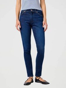 WRANGLER DAMSKIE SPODNIE JEANSOWE WRANGLER SIENNA WEATHERED RINSE 112362642. Jeansy Wrangler, bez wzorów, z jeansu. Za 199,99 zł.