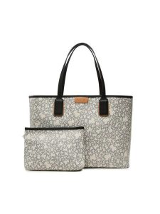 TOUS Torebka Capazo Xl. K Mini 2000899946 Beżowy. Brązowe shopper bag Tous, bez wzorów, ze skóry, bez dodatków. Za 749,99 zł.