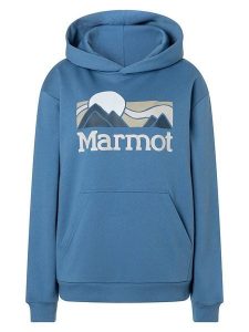 Marmot Bluza "Coastal" w kolorze niebieskim rozmiar: XL. Niebieskie bluzy Marmot, xl, bez wzorów, z kapturem. Za 134,45 zł.