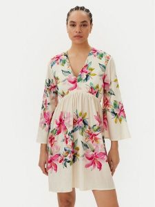 TWINSET Sukienka letnia 251LB2UBB Écru Regular Fit. Kombinezony Twinset, na lato, s, bez wzorów, z wiskozy, bez kołnierzyka, bez ramiączek. Za 489,99 zł.