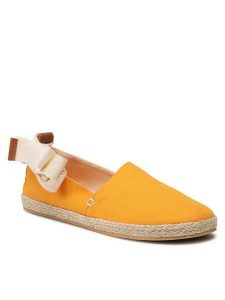 Jenny Fairy Espadryle WS21181-02 Pomarańczowy. Brązowe espadryle Jenny Fairy, bez wzorów, z materiału, bez obcasa. Za 99,99 zł.