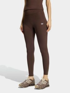 Adidas Legginsy sportowe w kolorze brązowym rozmiar: XS. Brązowe legginsy sportowe ADIDAS, xs, bez wzorów, z materiału, outdoorowe. Za 149,95 zł.