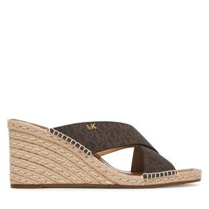 Espadryle MICHAEL Michael Kors. Brązowe espadryle MICHAEL Michael Kors, bez wzorów, bez obcasa. Za 589,99 zł.