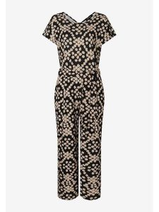 More & More Kombinezon w kolorze czarno-kremowym rozmiar: 38. Brązowe kombinezony More & More, bez wzorów, z tkaniny, bez kołnierzyka, bez ramiączek. Za 146,45 zł.