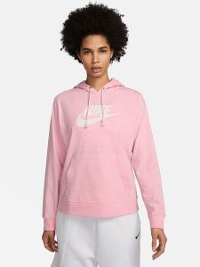 Nike Sportswear Bluza w kolorze jasnoróżowym rozmiar: M. Różowe bluzy Nike Sportswear, m, bez wzorów, z bawełny, z kapturem. Za 162,49 zł.