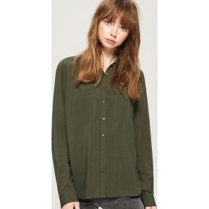 Luźna koszula - Khaki. Koszule marki Sinsay. W wyprzedaży za 19,99 zł.