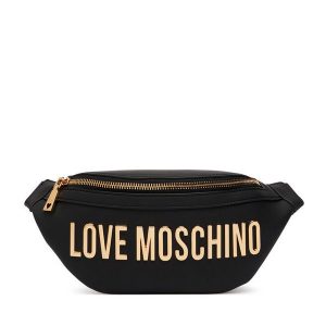 Nerka LOVE MOSCHINO. Czarne nerki i saszetki LOVE MOSCHINO, bez wzorów. Za 859,99 zł.