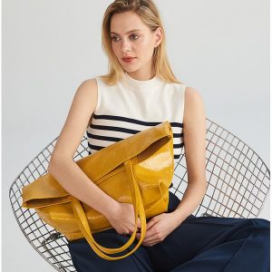 Torba shopper z saszetką - Żółty. Nerki i saszetki marki Reserved. Za 129,99 zł.