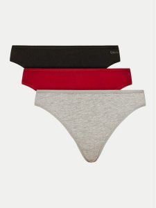 Calvin Klein Underwear Komplet stringów 000QD5217E Kolorowy. Komplety bielizny Calvin Klein Underwear, bez wzorów, z bawełny. Za 119,99 zł.