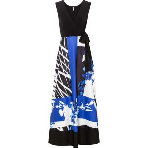 Sukienka maxi. Czarne sukienki bonprix, bez wzorów, eleganckie, bez kołnierzyka, bez ramiączek, maxi. Za 209,99 zł.