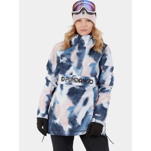 Anorak Damski Fundango Birch ECO Logo. Białe kurtki sportowe FUNDANGO, na zimę, l, bez wzorów, bez kaptura, narciarskie. W wyprzedaży za 499,00 zł.