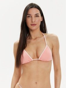 Tommy Hilfiger Góra od bikini UW0UW05239 Różowy. Czerwone bikini TOMMY HILFIGER, bez wzorów, z syntetyku. Za 149,99 zł.