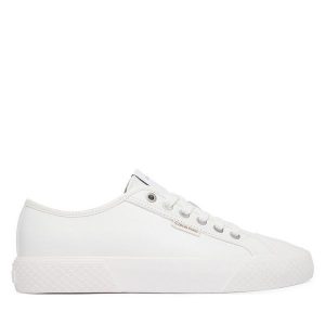 Trampki Calvin Klein. Białe trampki Calvin Klein, bez wzorów, bez zapięcia. Za 369,99 zł.