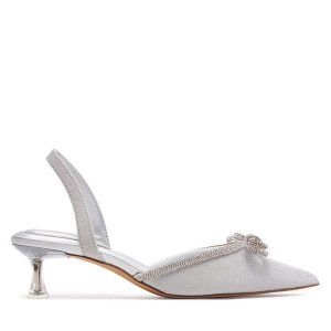 Sandały Aldo. Szare sandały ALDO, bez wzorów, bez obcasa, na szpilce, bez zapięcia. Za 259,99 zł.