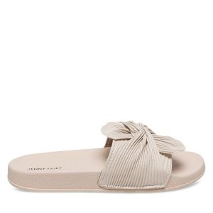 Klapki Jenny Fairy. Brązowe klapki Jenny Fairy, bez wzorów, bez obcasa. Za 59,99 zł.