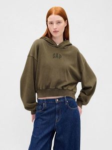 GAP Bluza w kolorze khaki rozmiar: M. Brązowe bluzy GAP, m, bez wzorów, z kapturem. Za 139,87 zł.