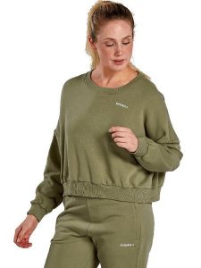 Erima Bluza w kolorze khaki rozmiar: S. Brązowe bluzy Erima, s, bez wzorów, bez kaptura. Za 93,51 zł.