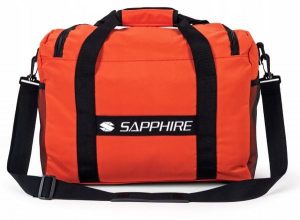 Torba sportowa podróżna Sapphire ST-170 24l. Niebieskie torby podróżne i sportowe SAPPHIRE, bez wzorów, z materiału, na ramię, duże. Za 49,90 zł.