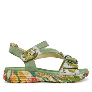 Sandały Laura Vita. Sandały LAURA VITA, bez wzorów, bez obcasa, na płaskiej podeszwie, bez zapięcia. Za 369,99 zł.