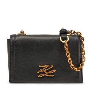 Torebka KARL LAGERFELD. Czarne torebki klasyczne KARL LAGERFELD, bez wzorów, bez dodatków. Za 689,99 zł.