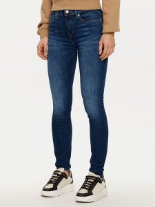 Tommy Hilfiger Jeansy WW0WW45010 Granatowy Slim Fit. Niebieskie jeansy TOMMY HILFIGER, bez wzorów, z bawełny. Za 319,99 zł.