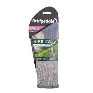 Skarpety do turystyki damskie Bridgedale HIKE LW COOL COM LD. Niebieskie skarpetki Bridgedale, bez wzorów, z bawełny. Za 96,99 zł.