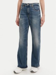Tommy Jeans Jeansy Mia DW0DW21280 Granatowy Straight Fit. Niebieskie jeansy Tommy Jeans, bez wzorów, z bawełny. Za 259,99 zł.