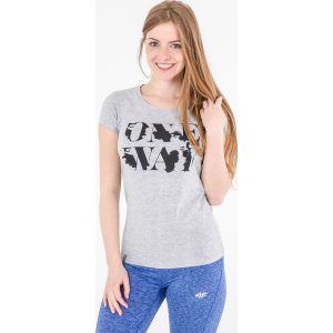 4f Koszulka damska jasny szary melanż r. M (H4L17-TSD013). Bluzki marki 4f. Za 33,00 zł.