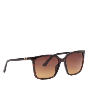 Okulary przeciwsłoneczne Guess. Brązowe okulary przeciwsłoneczne Guess. Za 479,99 zł.