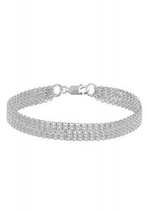 Elli Damskie łańcuszki Modern Look ze srebra próby 925 Sterling Silver Bransoletki 1 ct. Szare bransoletki Elli, srebrne. Za 228,99 zł.