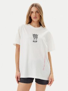 Volcom T-Shirt Alix 3 B3512507 Biały Oversize. Białe t-shirty Volcom, l, bez wzorów, z bawełny, bez kołnierzyka, bez ramiączek. Za 109,99 zł.