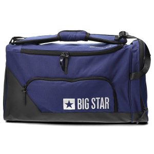 Torba unisex Big Star, duża do ręki i na ramię na zamek sportowa podróżna, niebieska, RR574097. Niebieskie torby podróżne i sportowe Big Star, bez wzorów, do ręki, duże, bez dodatków. Za 161,99 zł.
