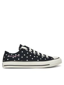 Converse Trampki Chuck Taylor All Star Polka Dots A12570C Czarny. Czarne trampki Converse, bez wzorów, z materiału, bez zapięcia. Za 219,99 zł.