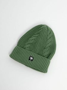 Blutsgeschwister Czapka w kolorze zielonym rozmiar: onesize. Zielone czapki Blutsgeschwister, bez wzorów. Za 77,95 zł.