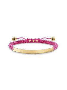 Thomas Sabo Bransoletka w kolorze różowym rozmiar: L21. Różowe bransoletki Thomas Sabo, srebrne. Za 162,49 zł.