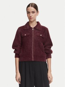 Morgan Kardigan 232-MDOMI Bordowy Regular Fit. Czerwone kardigany Morgan, z syntetyku. Za 299,99 zł.