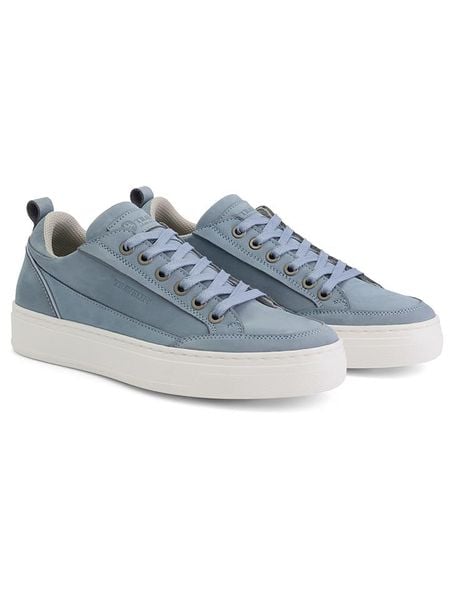 TRAVELIN' Skórzane sneakersy "Cumbria" w kolorze niebieskim rozmiar: 38. Niebieskie trampki Travelin', bez wzorów, bez zapięcia. Za 262,91 zł.