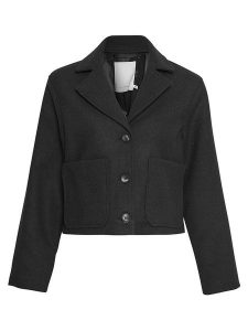 MOSS COPENHAGEN Kurtka przejściowa "Boone Josia" w kolorze czarnym rozmiar: M/L. Czarne kurtki Moss Copenhagen, l, bez wzorów, z wełny, bez kaptura. Za 166,88 zł.