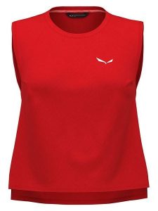 Salewa Top trekkingowy "Pedroc Dry Responsive" w kolorze czerwonym rozmiar: XS/S. Czerwone topy Salewa, s, bez wzorów, bez kołnierzyka, bez ramiączek. Za 158,47 zł.