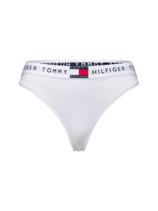 Tommy Hilfiger Stringi - Stringi klasyczne Kobiety Bawełna biały, XL. Białe stringi TOMMY HILFIGER, bez wzorów, z bawełny. Za 59,95 zł.