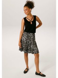 Aniston Spódnica w kolorze szaro-czarnym rozmiar: 40. Szare spódnice Aniston, bez wzorów, midi. Za 104,99 zł.